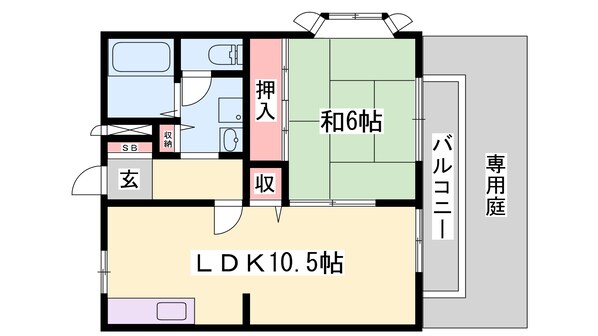 京口駅 徒歩25分 1階の物件間取画像